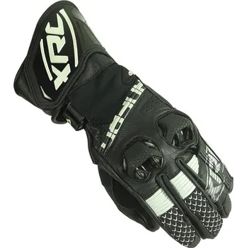 Moto rukavice Rukavice na moto XRC HADERG RACE BLK/BLK/WHT vel. 2XL