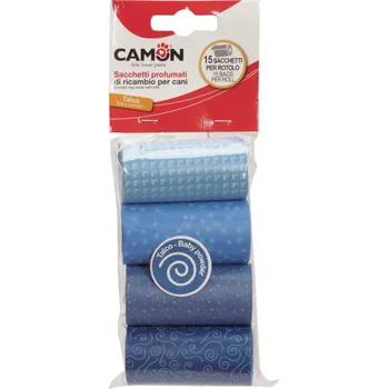 sáček na exkrement CAMON SÁČKY NA BOBKY S VŮNÍ PUDRU 4x15 ks
