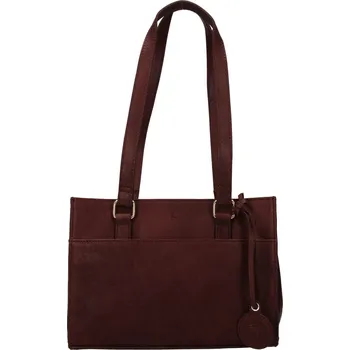 Kabelka Menší dámská kožená kabelka Ashwood Compact - tmavě hnědá