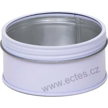 Dóza na potraviny SILVER WINDOW bílá lesk s průhledem šroubovací