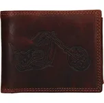 Pánská kožená peněženka SendiDesign Moto - hnědá