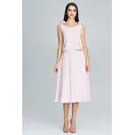 Světle růžový Set elegantní sukně a top M578 Pink Velikost: L