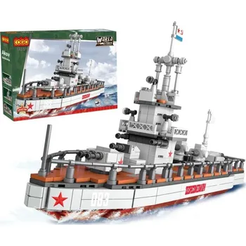 ostatní stavebnice COGO stavebnice Torpédoborec Železňakov kompatibilní 760 dílů