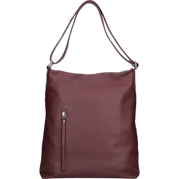 Kabelka Dámská kožená kabelka Facebag Milen - vínová
