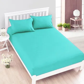 Prostěradlo Jersey mentolové prostěradlo David dvoulůžko 220x200 cm Barva: Mentolová, rozměr: 220x200cm