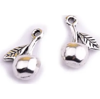 Přívěsek Přívěsek třešně, 10x15mm 2ks