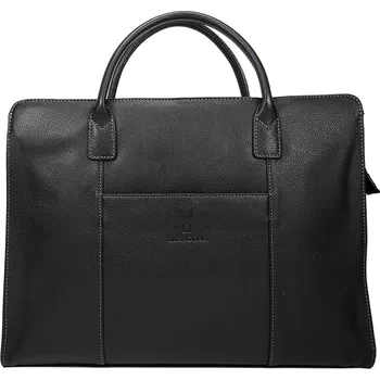 Pánská aktovka Unisex kožená aktovka Hexagona Edvin - černá
