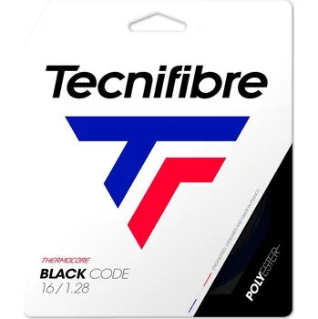 Struna na výplet tenisové rakety Tenisový výplet Tecnifibre Black Code 1,28 mm (12m)