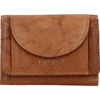 Peněženka Pánská kožená slim peněženka Lagen Floyd - hnědá