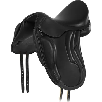 Jezdecké sedlo EQUESTRO Sedlo drezurní Lusiana Equestro, černé Velikost posedlí: 18", Šířka komory: střední