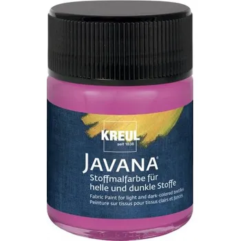 Speciální výtvarná barva Kreul Barva na světlý a tmavý textil JAVANA 50 ml MAGENTA