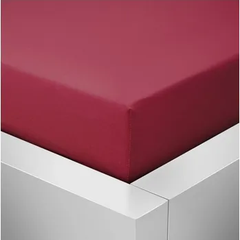 Prostěradlo Jersey vínové prostěradlo David dvoulůžko 160x200 cm Barva: Vínová, rozměr: 160x200cm