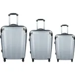 Sada 3 cestovních kufrů Madisson Michaela S,M,L - stříbrná