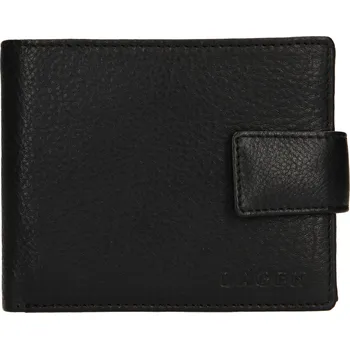Peněženka Pánská kožená peněženka Lagen Kanno - černá