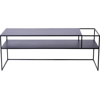 Televizní stolek Nordic Design Černý kovový TV stolek Alonso 120 x 45 cm, pravý