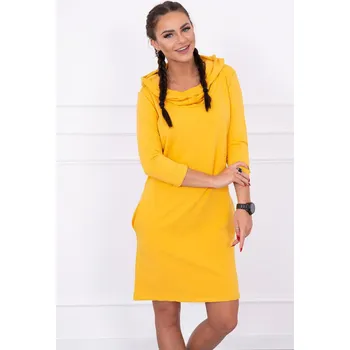 Dámská mikina Glara Mikinové šaty s kapucou 618899