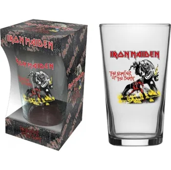 Sklenice sada sklenic na pivo Iron Maiden - The Number of the Beast