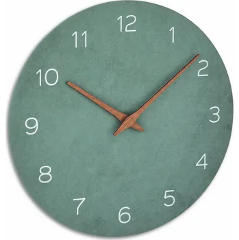 Hodiny TFA Dostmann TFA 60.3054.04 | Nástěnné hodiny | tichý chod | vnější Ø 297 mm | nefritově zelená