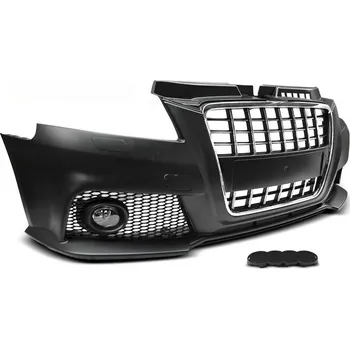 Nárazník Tuning Tec Přední nárazník AUDI A3 2008-2012 S8 STYLE CHROM ČERNÝ