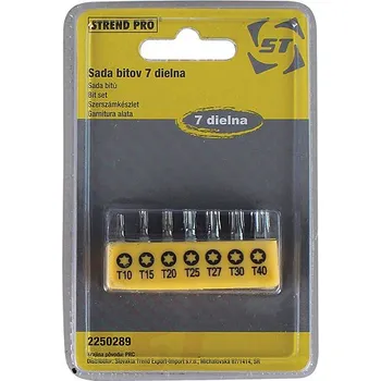 Bit STREND Sada bitů YF40519 • 7 dílná, Bit, S2, T-10-15-20-25-27-30-40 2250289