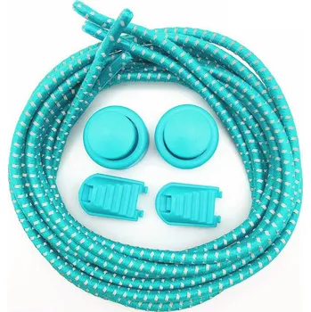 Tkaničky do bot Davay easyLACE sportovní pružné tkaničky do bot reflexní 120 cm Barva: Modrá