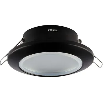 Žárovka Rámeček na bodovou žárovku GU10, kulatý, IP44, černý