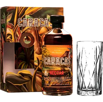 Rum Caras Nectar 0,7l 40% + sklenička