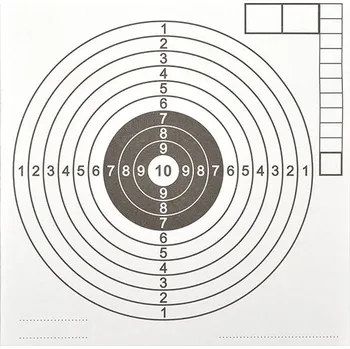 Vzduchovkový terč 14 x 14 cm 1 ks Terč na sportovní střelbu Vzduchovkový terč 14 x 14 cm 1 ks