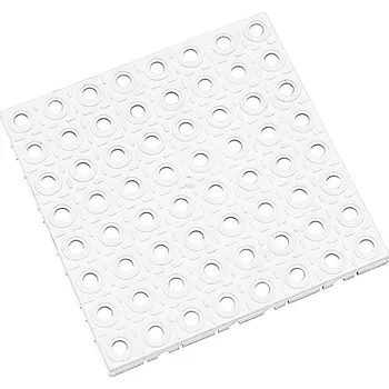 Rohožka FLOMAT Bílá plastová (PE) dlažba AvaTile AT-STD - délka 25 cm, šířka 25 cm, výška 1,6 cm