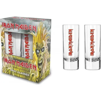 Sklenice sada štamprle, panák Iron Maiden