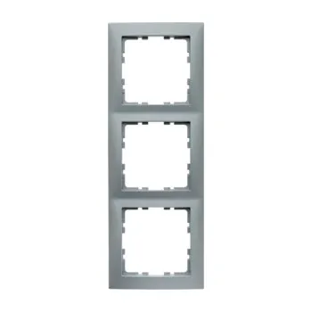 Elektrická zásuvka Rámeček BERKER 10139939 S.1 troj. alu 10139939