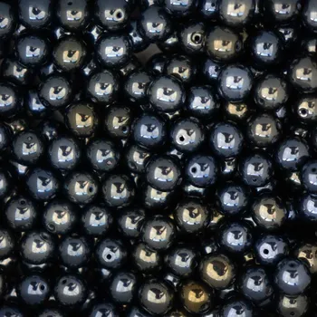 Dětské navlékací korálky Pro Háčkování Korálek skleněný lesklý AB pokov 8 mm 30 ks 23980/21405