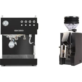 Kávovar Ascaso Steel DUO, Black + Eureka Mignon Zero, CR black