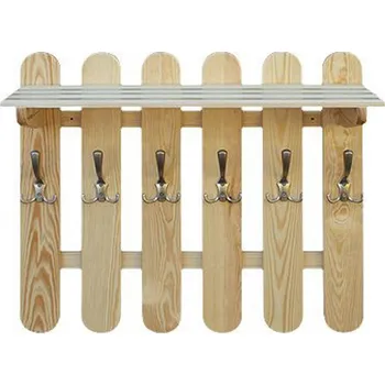 Věšák dřevěný věšák z masivu LUX 60/6 CWI355 drewmet