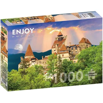 Puzzle ENJOY Puzzle Drákulův hrad Bran Rumunsko 1000 dílků