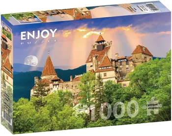 Puzzle ENJOY Puzzle Drákulův hrad Bran Rumunsko 1000 dílků