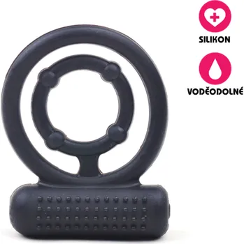 VšeNaSex.cz Vibrační erekční kroužek Silicone Double Ring
