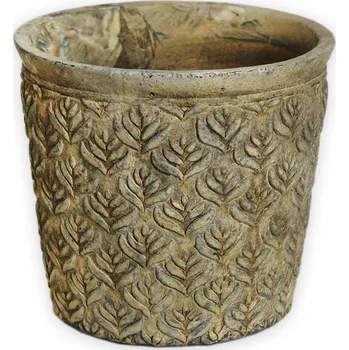 Obal na květináč Obal beton pr.15cm antik žlutá (538014)