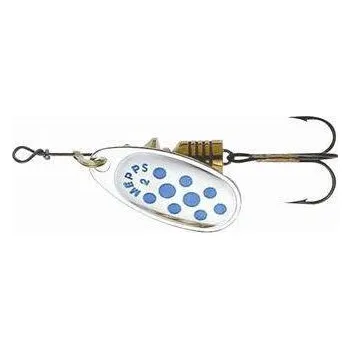 Umělá nástraha Rotační třpytka MEPPS Comet Decore stříbrná-modré tečky 3