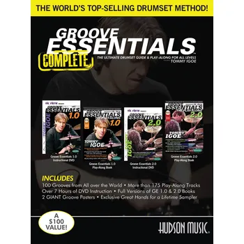 Groove Essentials 1.0-2.0 Complete - Includes 2 Books, 2 DVDs and 2 Posters - na bic 977042