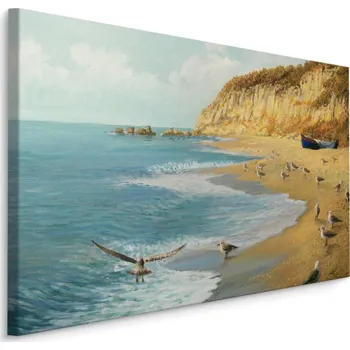 Plátno Rackové Na Pláži u Moře Varianta: 40x30