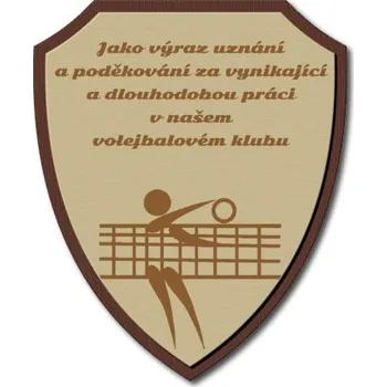 Pelisport Dřevěná Plaketa 01 kombi samostatná plaketa