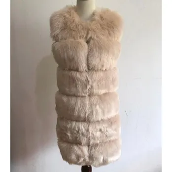 Dámská vesta Vesta chlupatá zimní kožíšek dámský Barva: Khaki, Velikost: XL