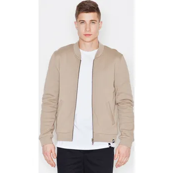 Pánská mikina Béžová bavlněná mikina V004 Beige Velikost: S