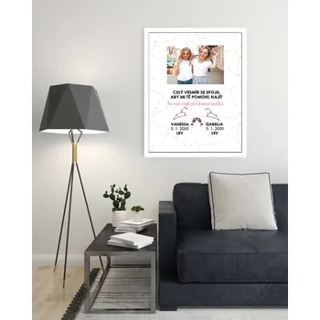 Plakát Plakát -Znamení v souhvězdí s fotografií Rozměr plakátu: A4 (21 x 29,7 cm), Rámeček: Bez rámečku