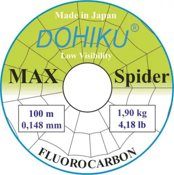 Rybářský vlasec Dohiku Max Spider Fluorocarbon 100m