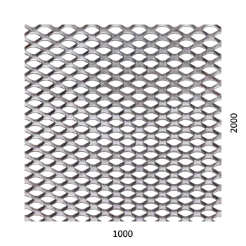 Plech Tahokov Kosočtvercová oka 2 x 1000 x 2000 mm