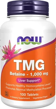 Přírodní produkt Now Foods TMG 1000 mg 100 tbl.