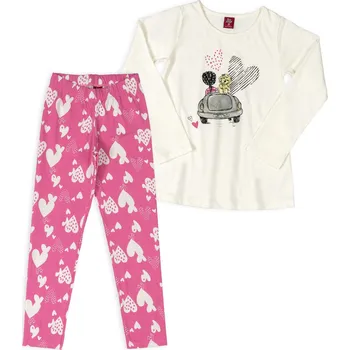 Dívčí souprava BEE LOOP SRDÍČKA Velikost: 128