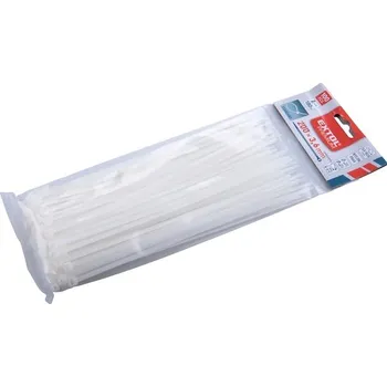Stahovací páska Extol Premium 8856106 3,6 x 200 mm 100 ks bílé